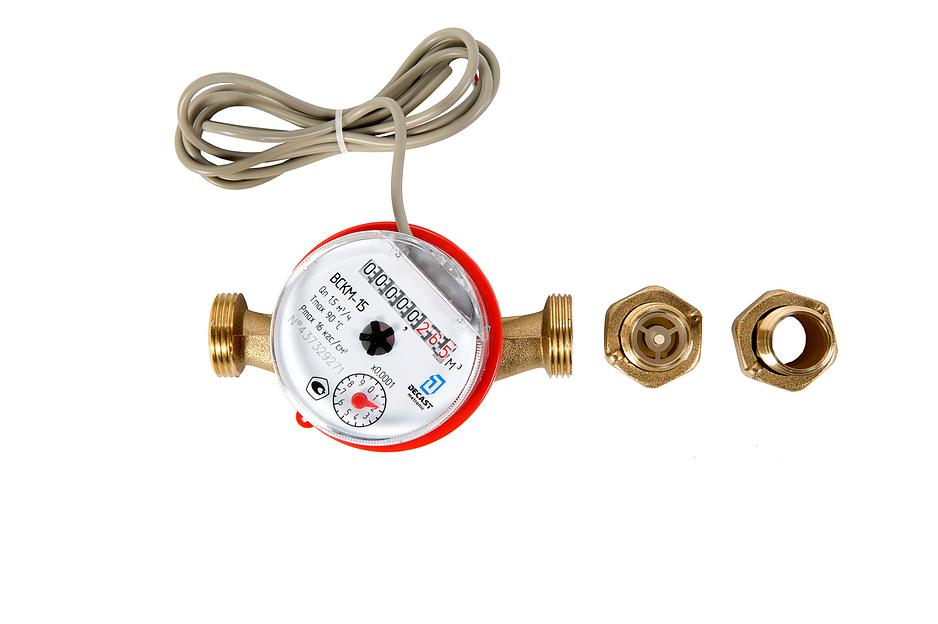 Счетчик воды универсальный с импульсным выходом ВСКМ-15 ДГ (110 мм, с кмч с ОК) фото 3