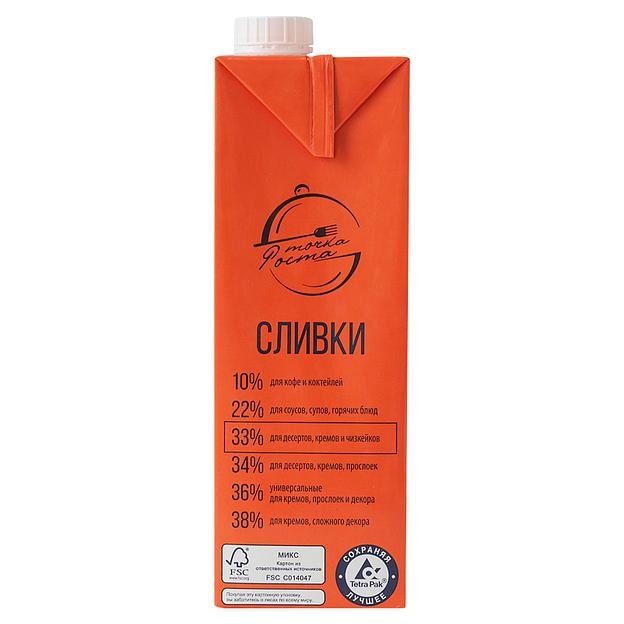 Сливки «Точка роста» 33 % ОПТ фото 2