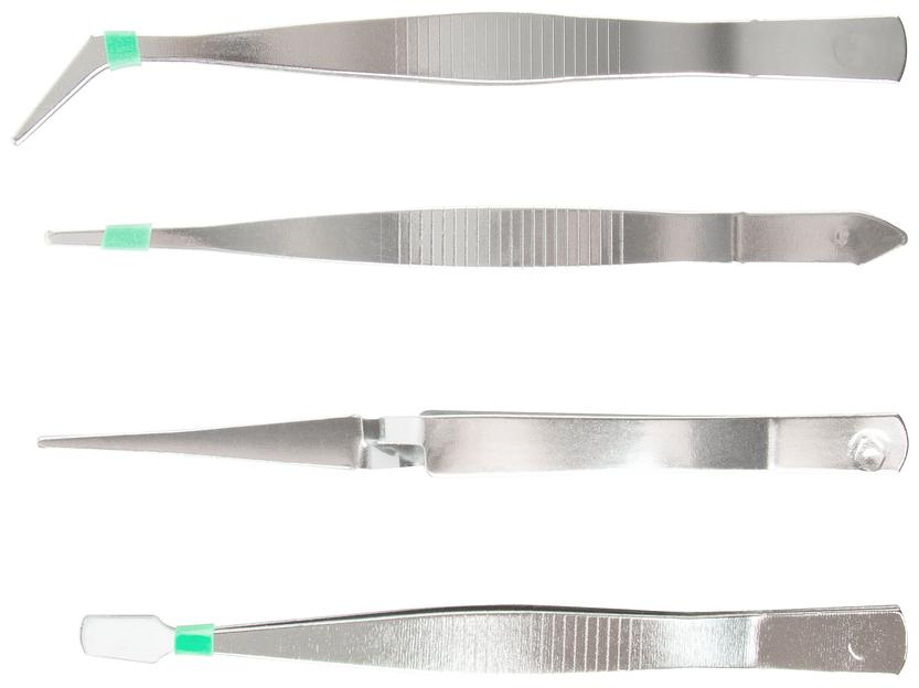 Пинцеты набор 4 штнержавеющие фото 1