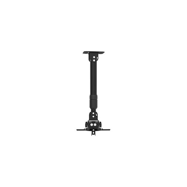 Кронштейн для проектора Cactus CS-VM-PR16L-BK, до 13.6кг, потолочный, поворот и наклон, черный фото 1