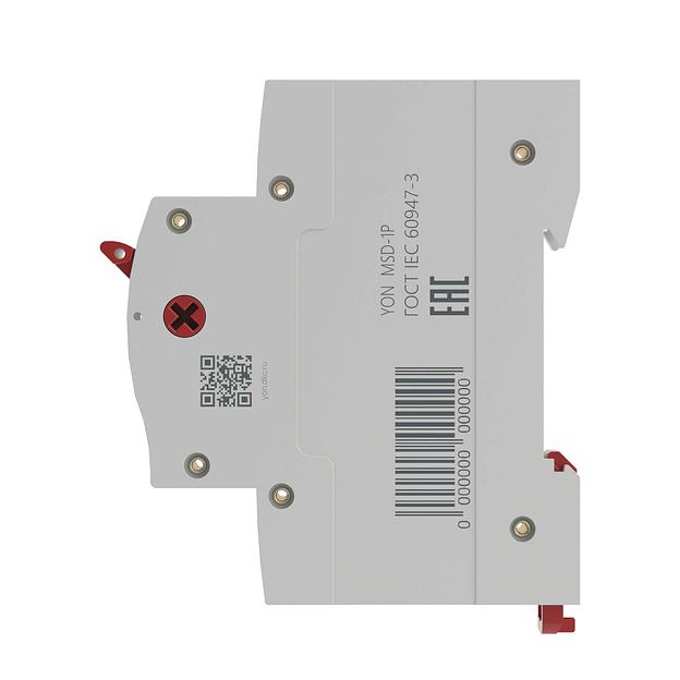 Выключатель нагрузки однополюсный 40A MSD-1P40 фото 3