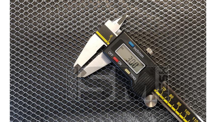 Просечно-вытяжная сетка форма Ромб ячейка 3х3 мм фото 1