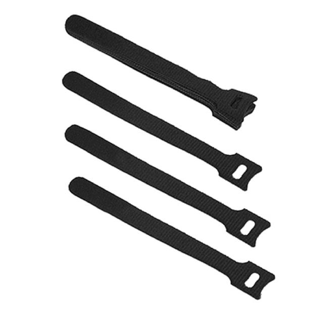 Cabeus CLAMP-150-BK Хомут для кабеля, липучка с мягкой застежкой, 150x14 мм, черный (10 шт.) фото 1
