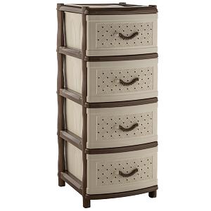 Комод "Элластик" (Сетка) (49,5*39,5*86см) (коричневый) фото 1