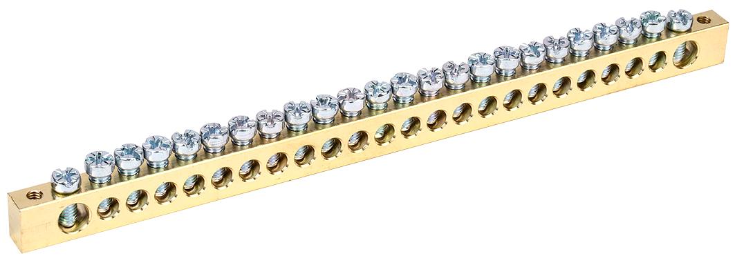 Iek YNN21-24-100 Шина PEN "земля-ноль" 8х12мм 24/2 (24групп/креп по краям)ИЭК фото 1