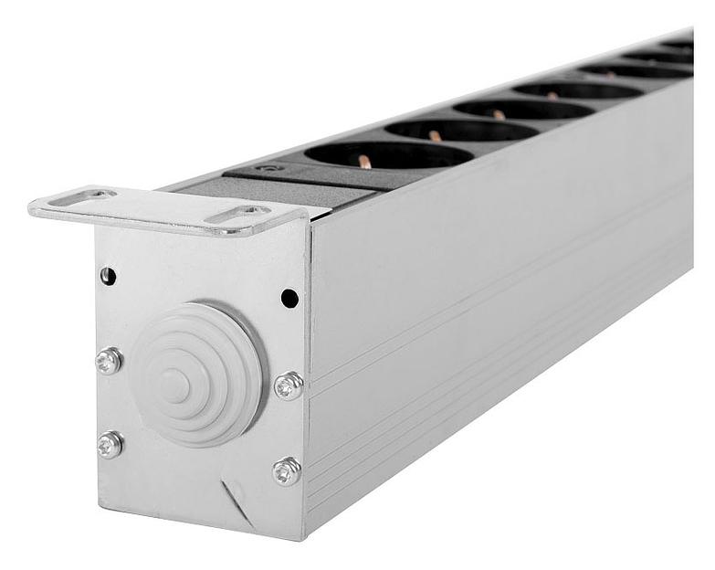 Блок распределения питания Rem R-32-10S-8C13-10C19-A-AM-1420 верт.размещ. 10xSchuko 10xC19 8xC13 базовые 32A клеммная колодка фото 4