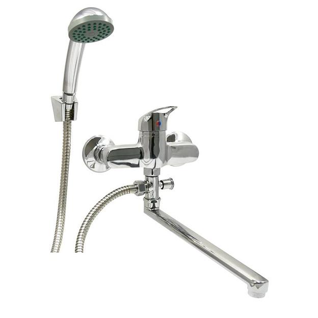 Смеситель ванно-душевой одноручный "Juguni" хромированный фото 1