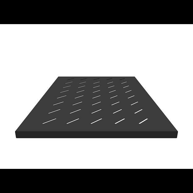 Полка стационарная для шкафов глубиной 900мм, (глубина полки 650мм) распределенная нагрузка 20кг, цвет-черный (SNR-SHELF-09065-20B) фото 2