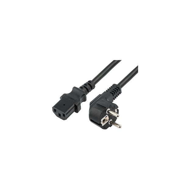 Шнур питания Rexant (11-1136) C13-Schuko проводник.:3x1.5мм2 0.5м 220В 10А черный фото 1