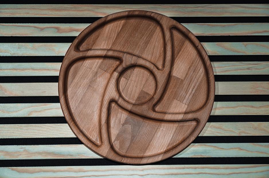 Менажница круглая, диаметр 30см. фото 1