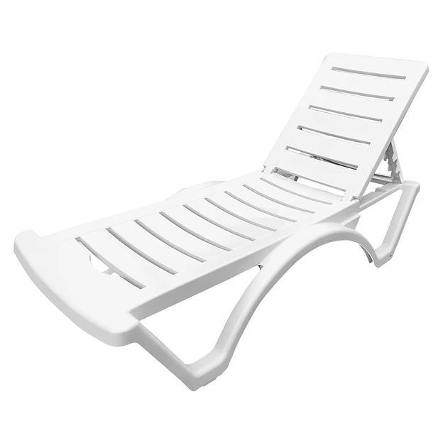 Шезлонг пластиковый 187х57х47 см, под заказ фото 4