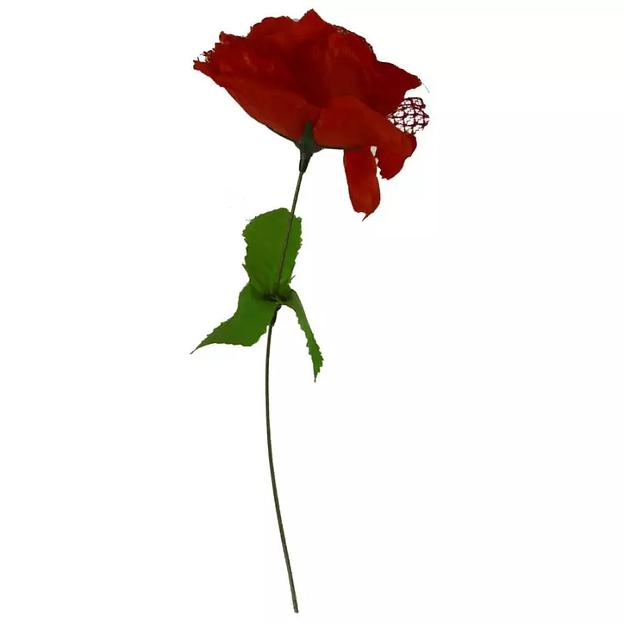 Роза искусственная с гипюром 1045 31см фото 2