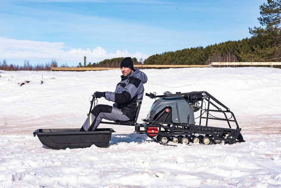 Мотобуксировщик Бурлак М2 LFK, 15 л.с., 1450*510*810 мм. фото 4