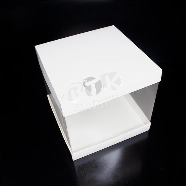 Упаковка для торта прозрачная 235х235х220 мм  фото 2