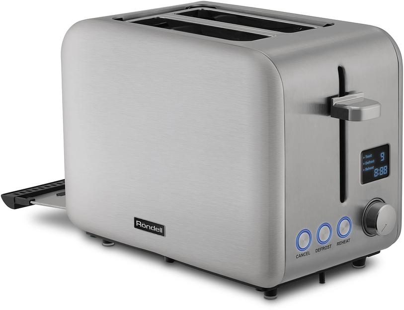 Тостер Rondell RDE-1203 950Вт стальной фото 2