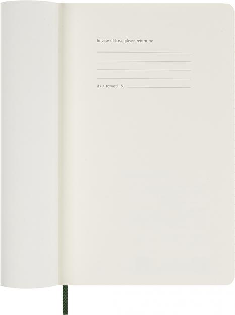 Ежедневник Moleskine CLASSIC SOFT Large 130х210мм 400стр. мягкая обложка зеленый фото 2