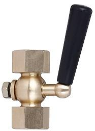 Кран под манометр VFM20 муфтовый (резьбовой) внутр. G1/2" / внутр.М20х1,5 Ду15 Ру20 фото 1