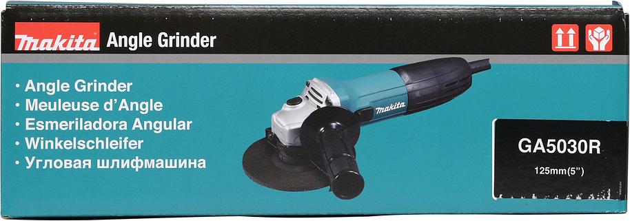 Makita GA5030R Угловая шлифовальная машина ф125мм [GA5030R] {720Вт,11000об\м,1.4кг,кор,anti-restart,пл\п} фото 3