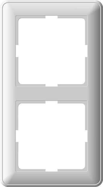 Systeme electric KD-2-28 W59 2-постовая РАМКА, СЛОНОВАЯ КОСТЬ фото 2
