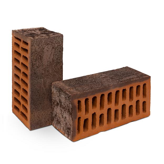 Кирпич лицевой, Смог 1.4 НФ 250х120х88 мм, М150, опт фото 1