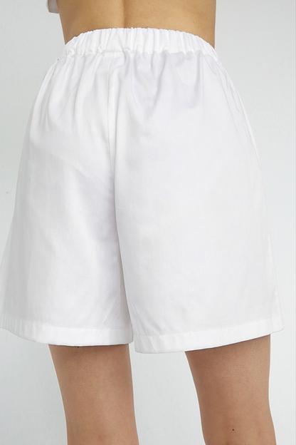 Шорты расклешенные без кармана белые, опт фото 2