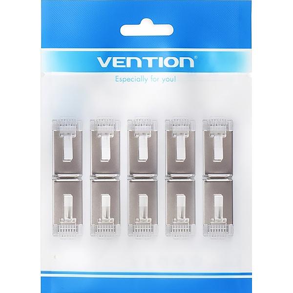 Коннектор Vention RJ45 (8p8c), FTP cat. 5e, под витую пару, экранированный (10шт.) Vention Коннектор Vention RJ45 (8p8c), FTP cat. 5e, под витую пару, экранированный (10шт.) (IDAR0-10) (IDAR0-10) фото 3