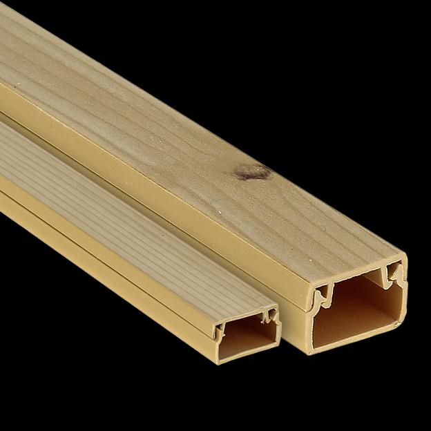 EKF kk-25-16w Канал кабельный под светлое дерево (25х16) (40м.) Plast EKF PROxima (2 метра) фото 1