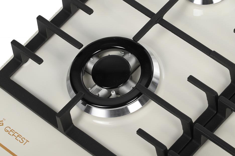 Газовая варочная поверхность Gefest ПВГ 1214-01 К81 кремовый фото 6