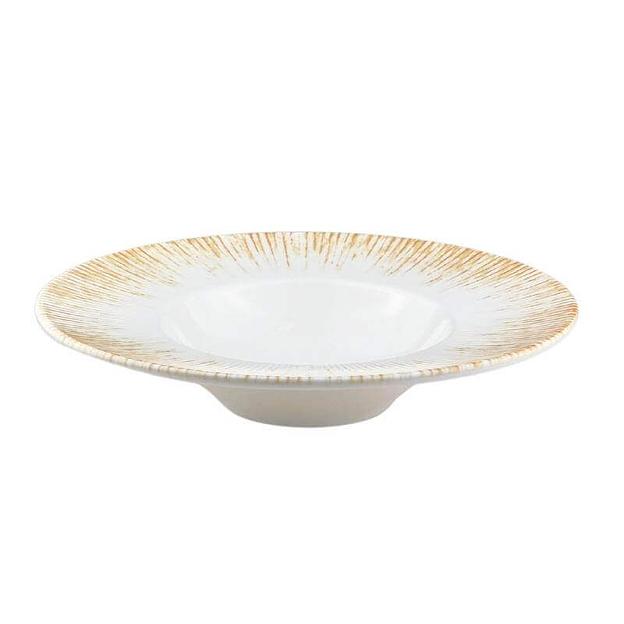 Тарелка для пасты d=280 мм.  400 мл. Ирис светло-бежевый, форма Банкет /1/6/ фото 1