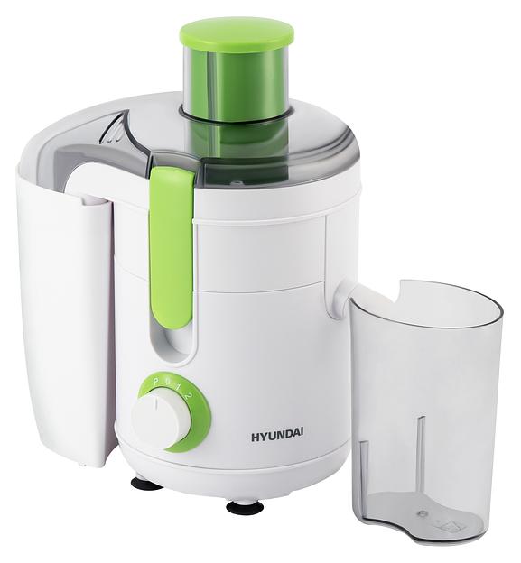 Соковыжималка центробежная Hyundai HY-JE1615 500Вт рез.сок.:400мл. черный/зеленый фото 6