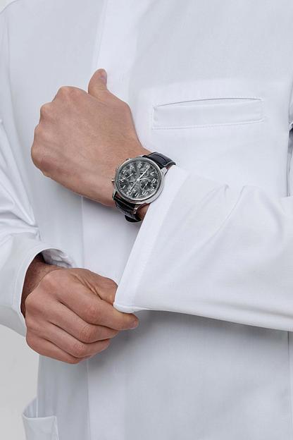 Халат медицинский мужской IF5-85-23-4 белый, опт фото 7