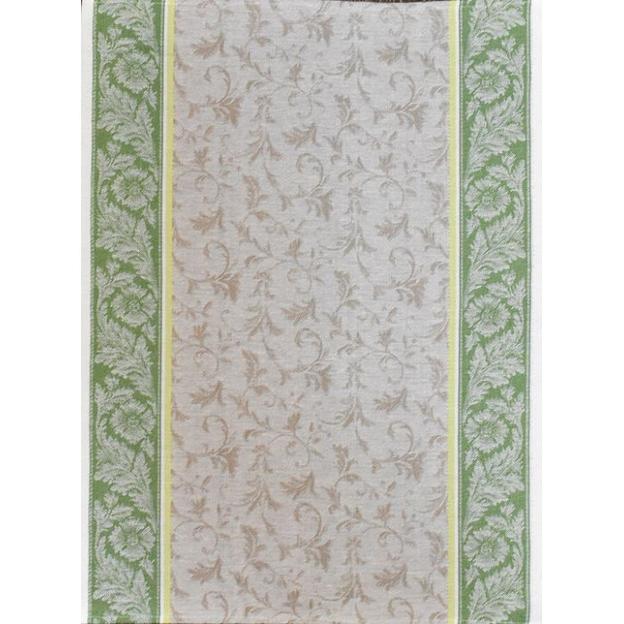 Полотенце «Василёк» серо-зелёное ОПТ фото 1