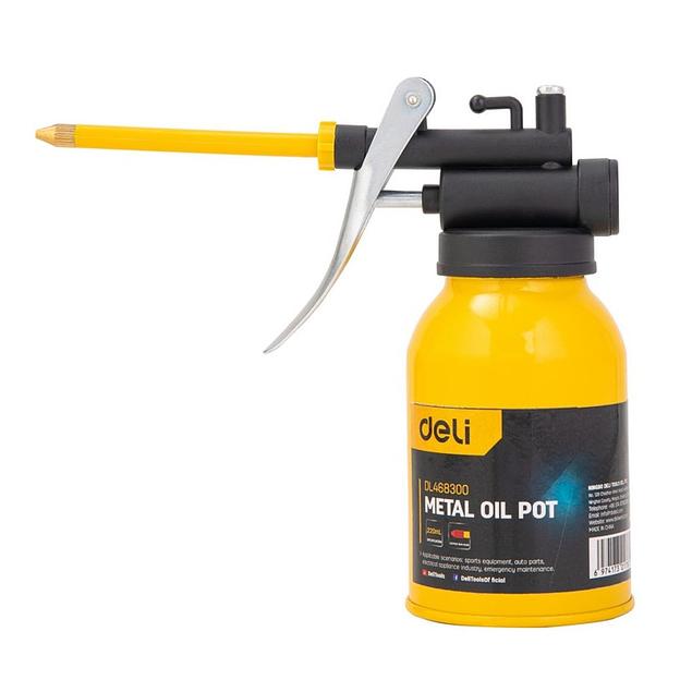 Заправочно-смазочный инструмент Deli Маслёнка стальная Deli DL468300 220мл фото 1