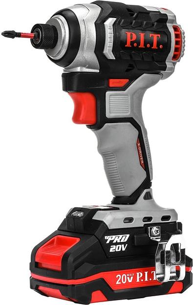Винтоверт P.I.T. PSD20H-170A/1 аккум. патрон:держатель бит 1/4" фото 1