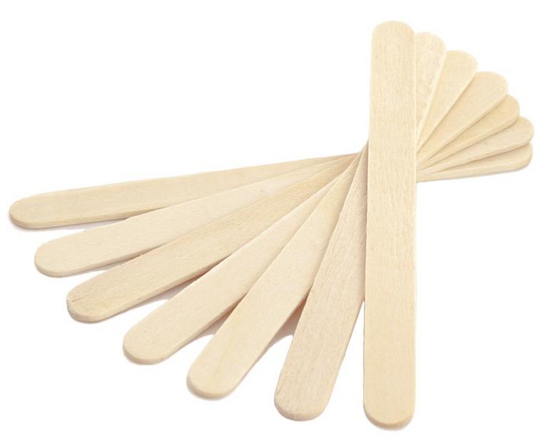 Шпатель деревянный 150х18х1,7 мм для шугаринга и депиляции воском 50 шт, опт фото 1