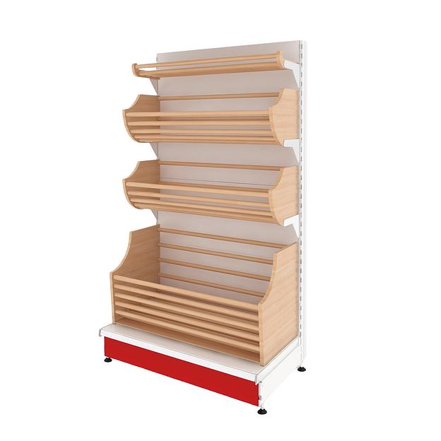 Стеллаж хлебный Купец 1000x500x2200 4 полки фото 1