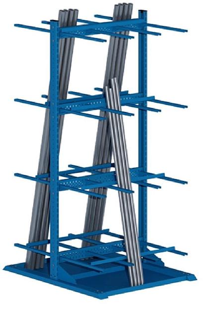 Стеллаж двусторонний вертикальный 2222х1278 мм, 6 отсеков фото 1