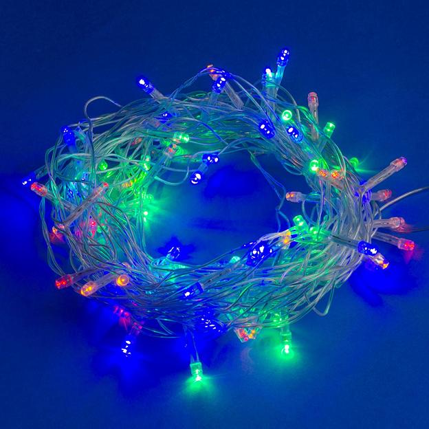 Гирлянда светодиодная 10м 90 светодиодов Разноцветный свет Провод прозрачный ULD-S1000-090/STA MULTI IP20 фото 2