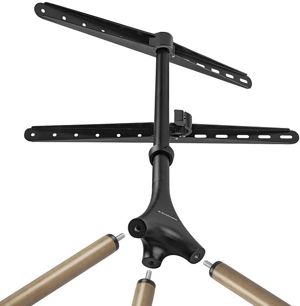 Стойка для телевизора Kromax OMEGA-11 серебристый/береза 32"-70" макс.35кг напольный фиксированный фото 3