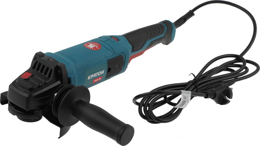Углошлифовальная машина Кратон AMG-1150-125E 1100Вт 11000об/мин рез.шпин.:M14 d=125мм (3 05 01 041) фото 2