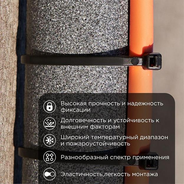 Rexant (07-0151) Хомут nylon 2.5 х 150 мм 100 шт черный фото 2