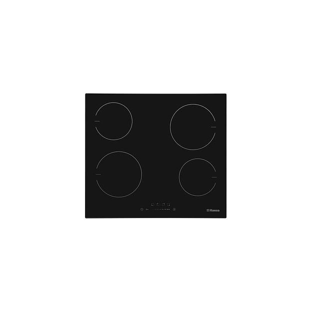 Электрическая варочная поверхность Hansa BHC633008, конфорок: 4 шт., стеклокерамика, независимая, черный фото 1