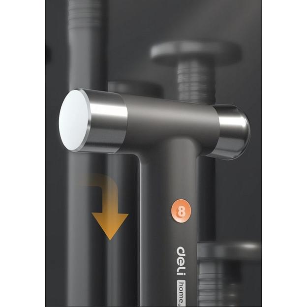 Ударно-рычажный инструмент молоток Deli Home Series Gray HT7008C вес бойка 250гр, эксклюзивный дизайн, рукоятка из высококачественного софттач пластика фото 6