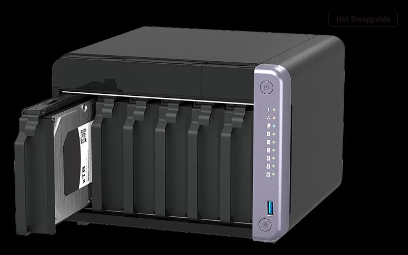 Сетевое хранилище NAS Qnap TS-632X-4G 6-bay фото 4