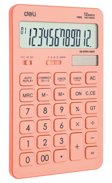 Калькулятор настольный Deli Touch EM01541 красный 12-разр. фото 1