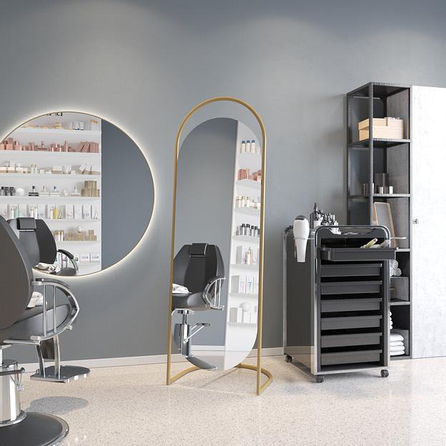 Зеркало в раме напольное, овальное 163 х 54 см, gold ОПТ фото 2