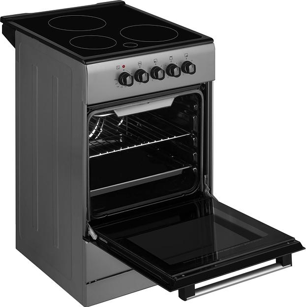 Плита Электрическая Weissgauff WES E2V05 S серебристый стеклокерамика (без крышки) фото 5