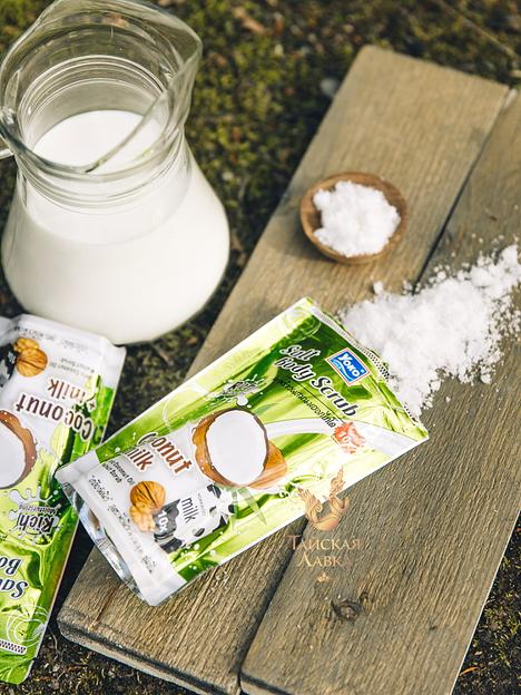 Скраб д/тела Солевой "Кокос и Молоко" YOKO фото 2