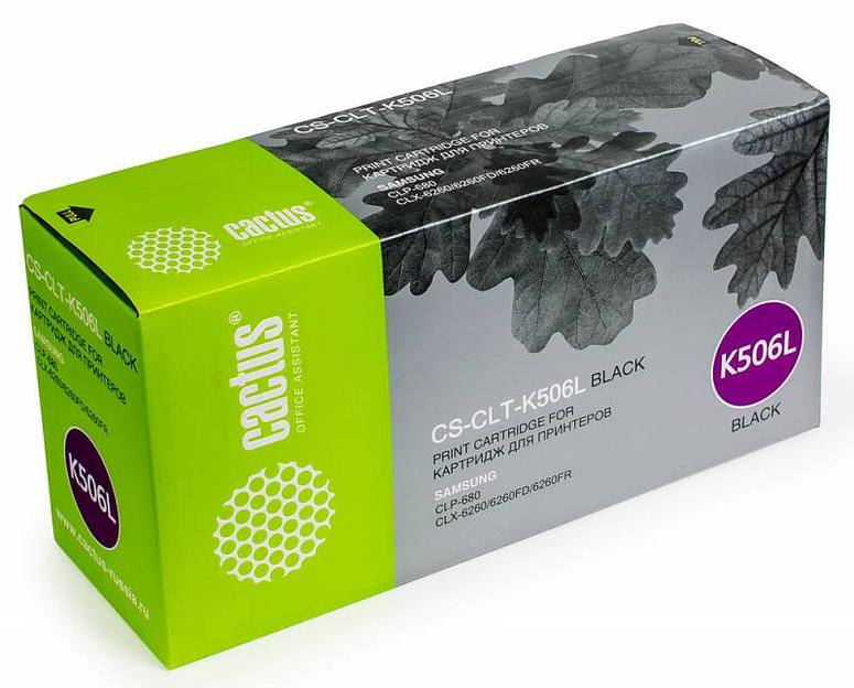 Картридж лазерный Cactus CS-CLT-K506L CLT-K506L черный (6000стр.) для Samsung CLP 680/CLX 6260/6260FD/6260FR фото 1