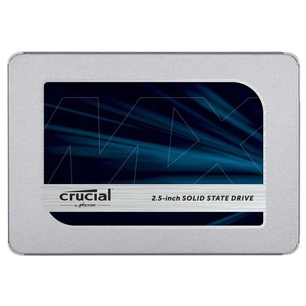SSD Crucial MX500 1Тб, 2.5", SATA3, Retail, TLC, Чтение:560мб/с, Запись:510мб/с (CT1000MX500SSD1) фото 1